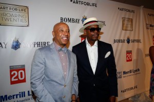 attends as Russell Simmons' Rush Philanthropic Arts Foundation Celebrates 20th Anniversary At Annual Art For Life Benefit at Fairview Farms on July 18, 2015 in Water Mill, New York.